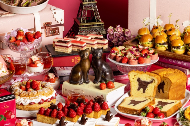 「ラッキーキャット＆ストロベリー アフタヌーンティー ブッフェ」